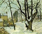 Camille Pissarro Schnee in Louveciennes painting